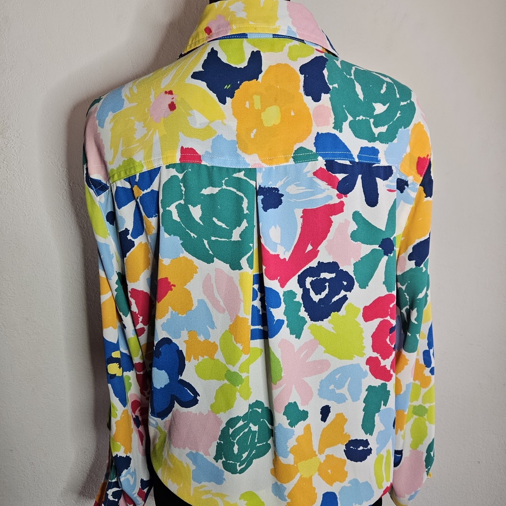 Multiples multicoloured floral button up blouse S… - image 3